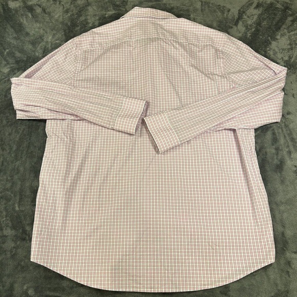 Vineyard Vines‎ Shirt Mens Extra Large Pink White Button Up Long Sleeve Cooper - Picture 6 of 9